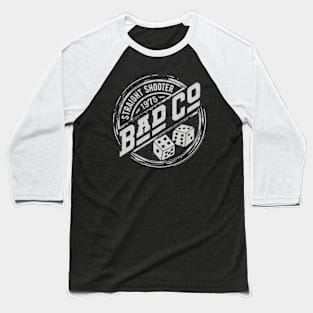 Bad Company - Straight Shooter Badge Baseball T-Shirt